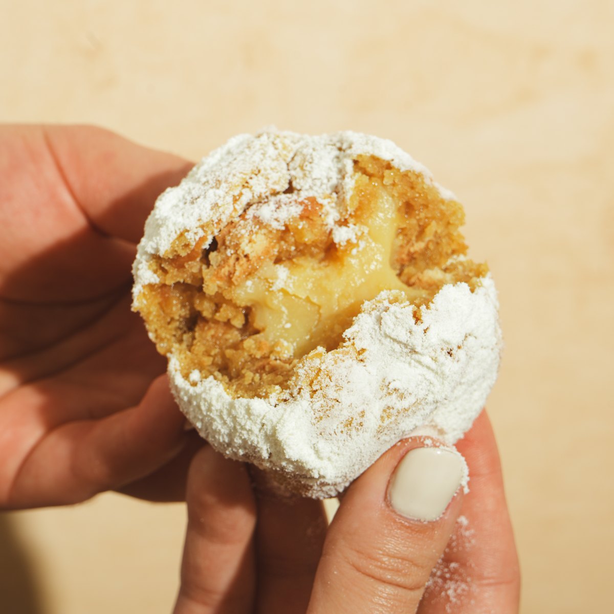 Galleta rellena nevadita con leche en polvo