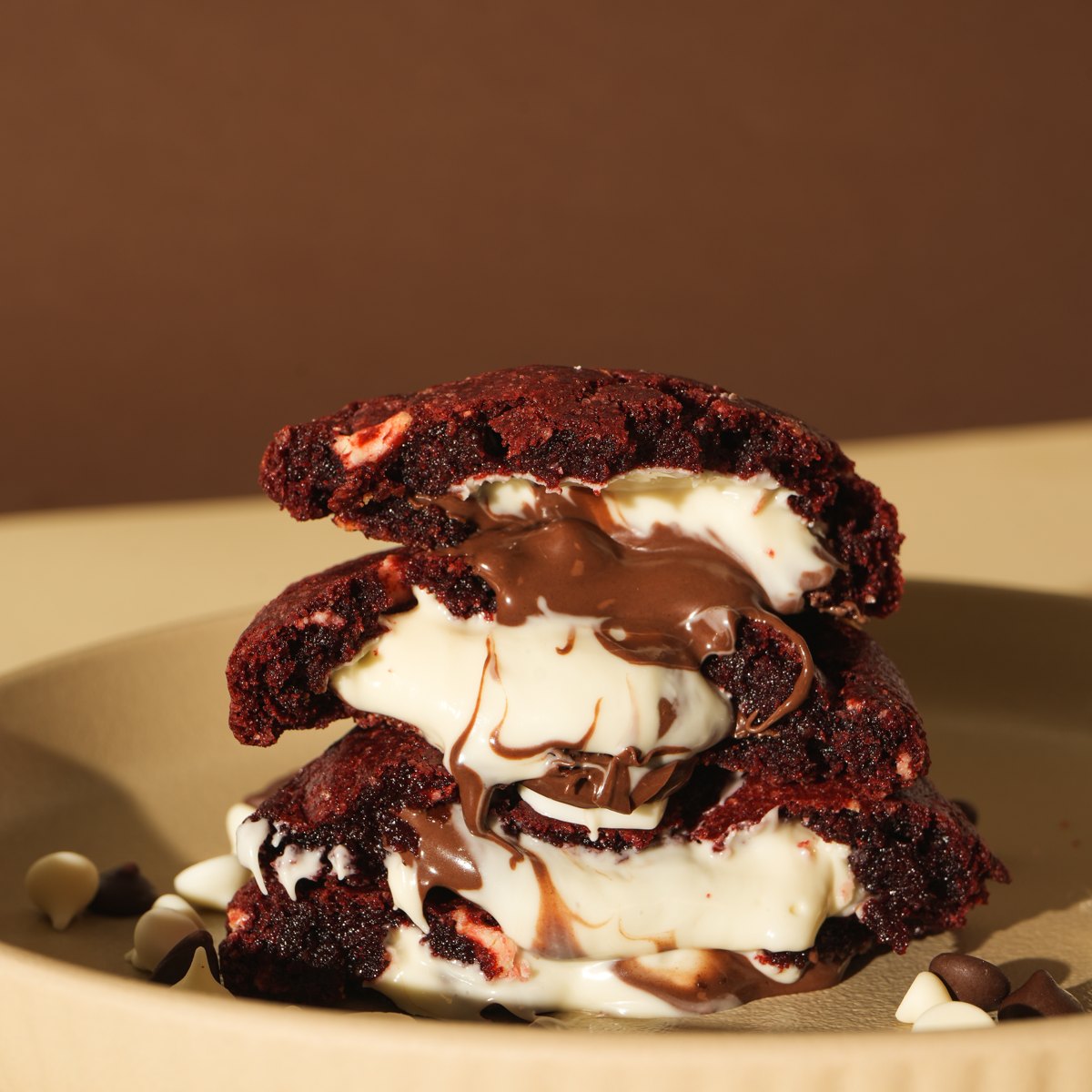 Galleta rellena red velvet